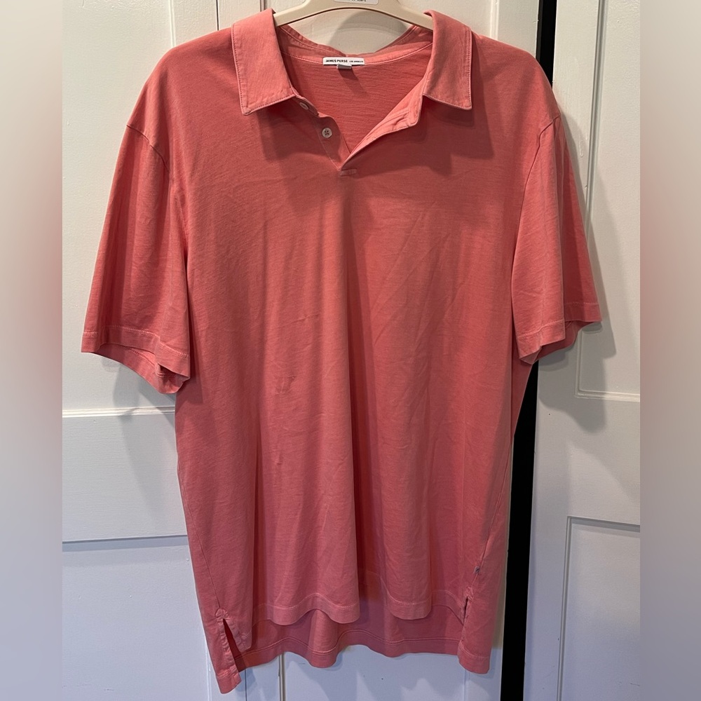 James Perse Men’s Sueded Jersey Polo